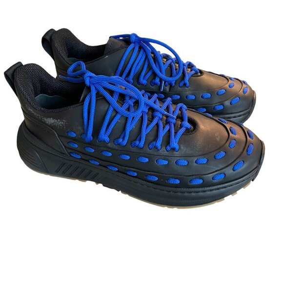 Bottega Veneta Mens Leather Black/Blue Speedster Sneakers 578305, 40.5, 42 - Picture 1 of 14